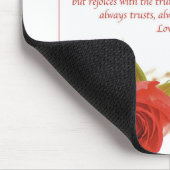 Love is Patient Red Rose Muismat (Hoek)