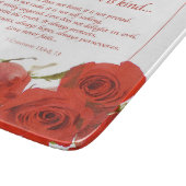 Love is Patient Red Rose Snijplank (Hoek)