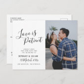 LOVE IS PATIENT, script photo changer la carte de  (Devant / Derrière)