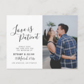 LOVE IS PATIENT, script photo changer la carte de  (Devant)