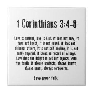 Love is Patient Tegeltje