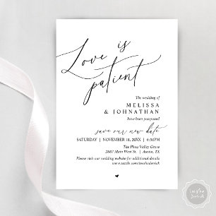 “Love Is Patient” Uitstel Trouwdatum Aankondiging