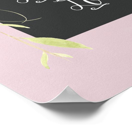 Love is Patient Waterverf Floral Poster (Hoek)