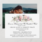 Love is Patient Wedding Announcement Uitnodiging (Voorkant / Achterkant)