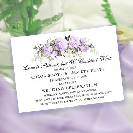 Love is Patient Wedding Announcement Uitnodiging