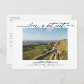 Love is Patient Wedding Postponement Briefkaart (Voorkant / Achterkant)