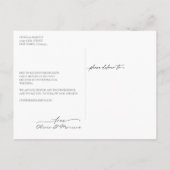 Love is Patient Wedding Postponement Briefkaart (Achterkant)