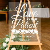 Love is Patient Wedding Welcome
