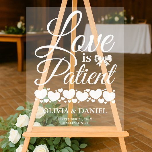  Love is Patient Wedding Welcome