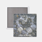 Love is Rock Solid Magneet (Voorkant / Achterkant)