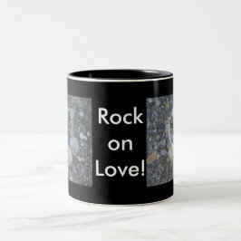 Love is Rock Solid Tweekleurige Koffiemok