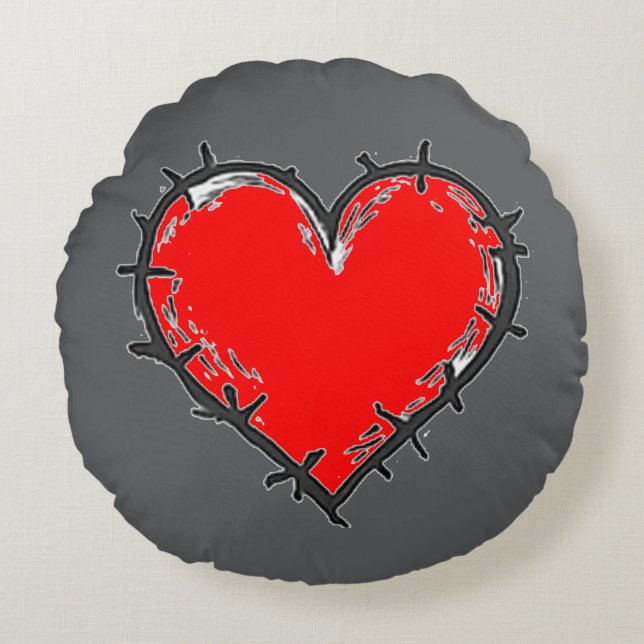 Love is rond kussen (Voorkant)