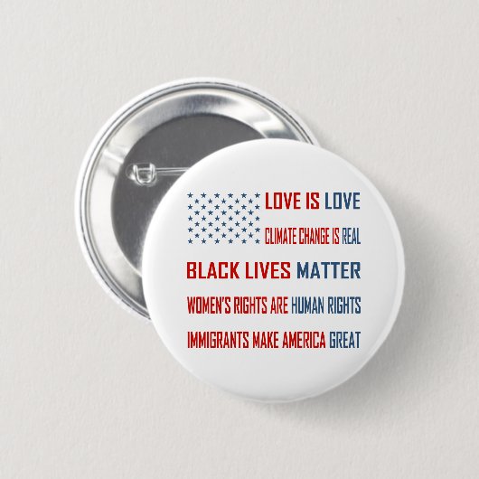 Love is Round Button (Voorkant /achterkant)