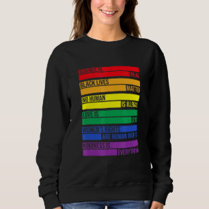 Love is Science is Real - Rainbow Lgbt Lgbtq Trui