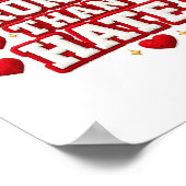 Love Is Stronger Than Hate Valentine Poster – Red  (Coin)