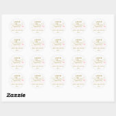 LOVE IS SWEET, autocollant pour mariage (Feuille)