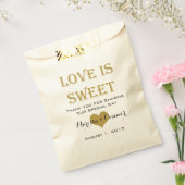 Love Is Sweet Black and Gold Mariage Sacs (Scellé)