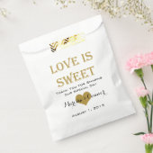 Love Is Sweet Black and Gold Mariage Sacs (Scellé)