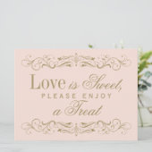 Love is Sweet Blush Antiek Flourish (Staand voorkant)