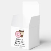 Love is Sweet Coffee and Donut | Weddenschap Bedankdoosjes (Geopend)