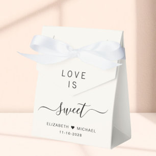 Love Is Sweet Cream Trouwdag Bedankdoosjes
