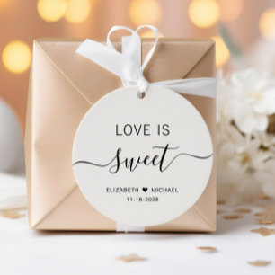 Love Is Sweet Cream Trouwdag Bedankjes Labels