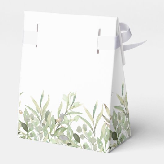 Love is Sweet Greenery Foliage Wedding Bedankdoosjes (Achterkant)