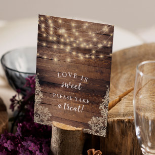 Love is Sweet Hout- en tekenblokken voor strijkv Kaart