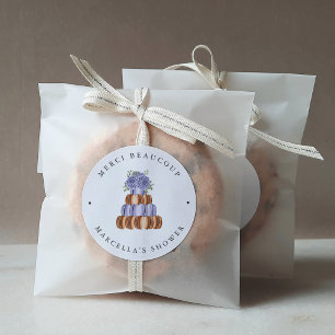 Love is Sweet (Macaron) Vrijgezellenfeest Ronde Sticker