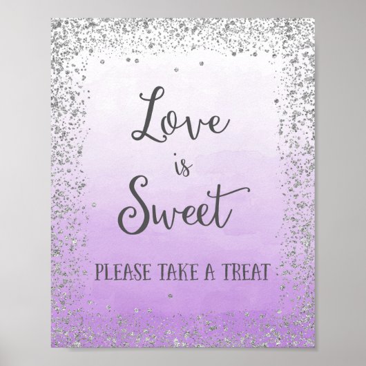 Love is Sweet Mariage Poster Imprimer (Devant)