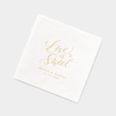 "love is sweet" modern calligraphy wedding (Gauche)