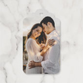 Love is Sweet Modern Heart Script Wedding Gold Cadeaulabels (Achterkant)