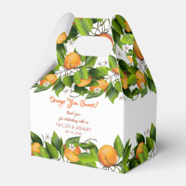 Love is Sweet Oranje Citrus Fruit | Weddenschap Bedankdoosjes
