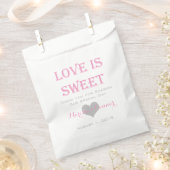 Love Is Sweet Rose et Silver Mariages Sacs (Coupé)