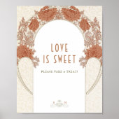 Love is Sweet Sign William Morris  Pattern Poster (Voorkant)