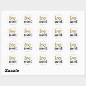 Love is Sweet Sticker - Sticker Mariage (Feuille)