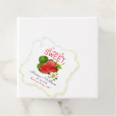 Love is Sweet Strawberry Jam Wedding Bedankjes Labels (In situ)