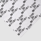 Love is Sweet  Typography Wedding Custom Tissuepapier (Detail)