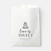 Love is Sweet | Weddenskap Bedankzakje (Voorkant)