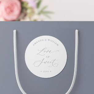 Love is Sweet Wedding Ronde Sticker