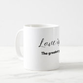 Love is...The Greatest Gift Mug – A Daily Reminder (Devant gauche)