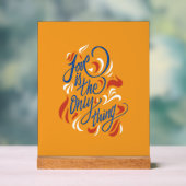 Love is the only thing acryl bord (Neutraal)