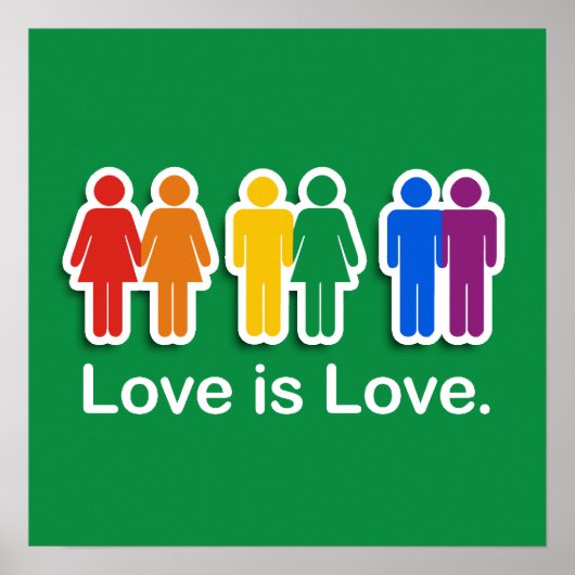 LOVE IS VERLIES GROTER POSTER (Voorkant)