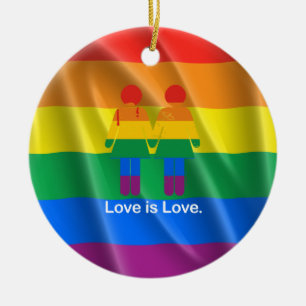 LOVE IS VERLIES LESBIAANSE KOPEL -.png Keramisch Ornament