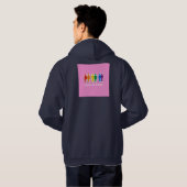 LOVE IS VERLIESD PINK HOODIE (Achterkant volledig)
