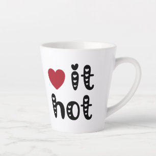 Love It Hot met harten Latte Mok