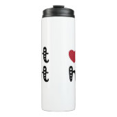 Love It Hot met harten Thermosbeker (Voorkant)