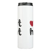 Love It Hot met harten Thermosbeker (Achterkant)