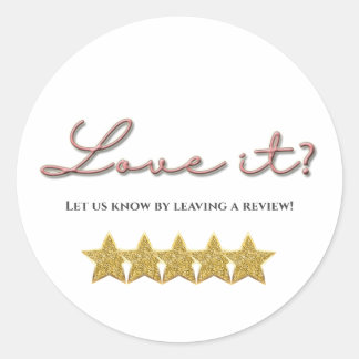 Love it vijfsterren review sticker