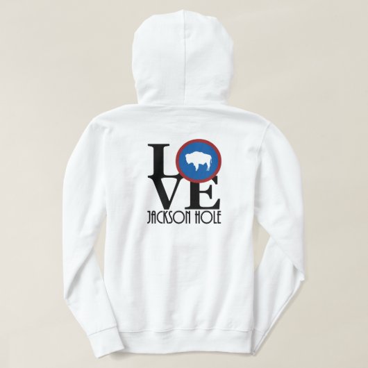 LOVE Jackson Hole (backprint) Hoodie (Design achterkant)